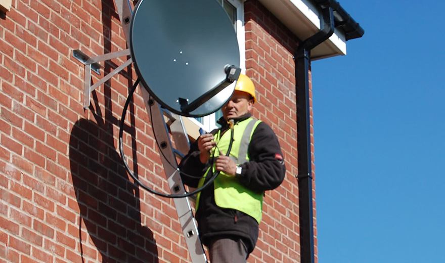 Satellite dish installation discount